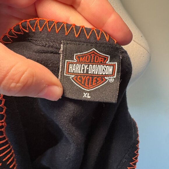 Harley Davidson 2004 Black and Orange Casual Tank Top - Picture 9 of 9